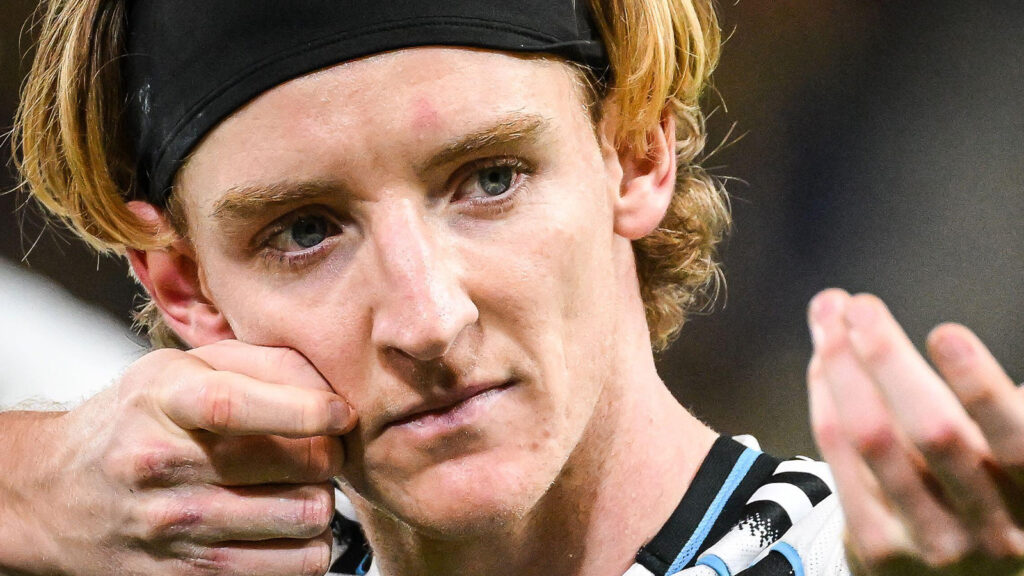 Bryssel, Belgien. 1 oktober 2025. Anthony Gordon från Newcastle firar sitt mål under UEFA Champions League, ligafasens matchdag 2, fotbollsmatchen mellan Royale Union Saint-Gilloise och Newcastle United den 1 oktober 2025 på Lotto Park i Bryssel, Belgien.