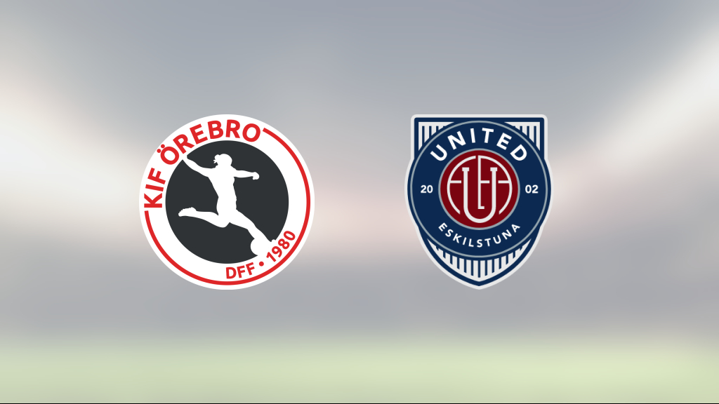 Eskilstuna United vann toppmötet mot Kif Örebro med 5–0