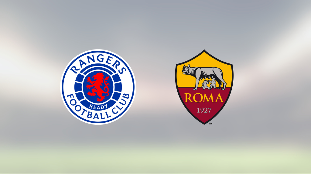 Stark första halvlek räckte för Roma mot Rangers