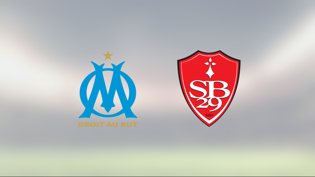 Marseille vann mot Brest på Orange Velodrome