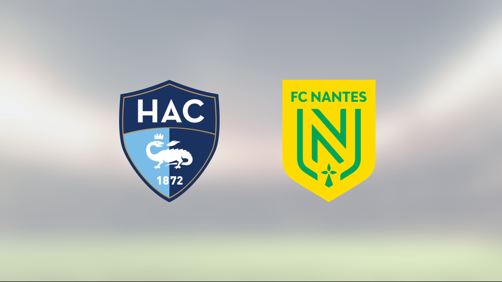 Kvittering på övertid av Lloris när Le Havre räddade poäng mot Nantes