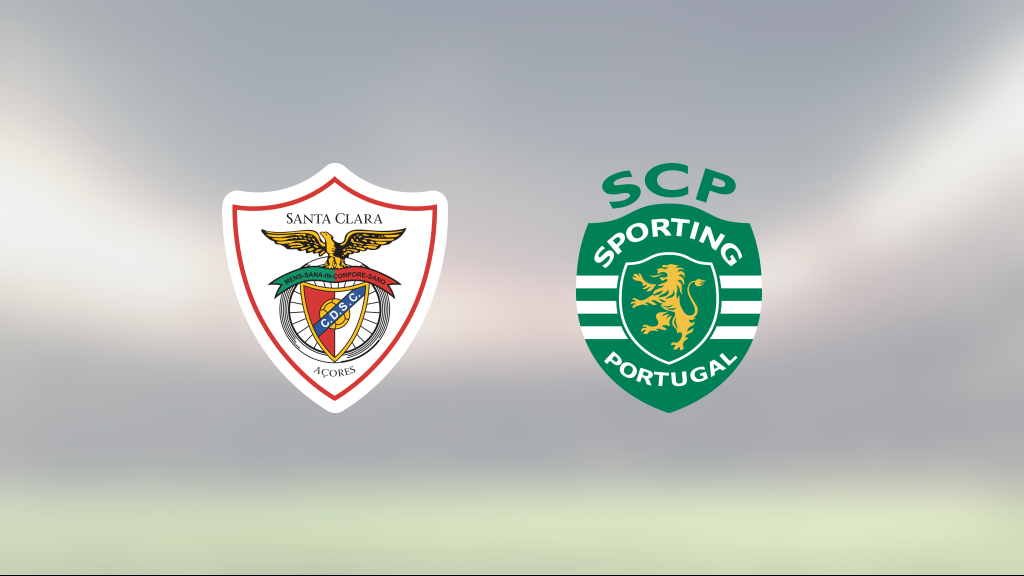Sporting Lissabon i serieledning i Primeira Liga herr efter 2–1 mot Santa Clara