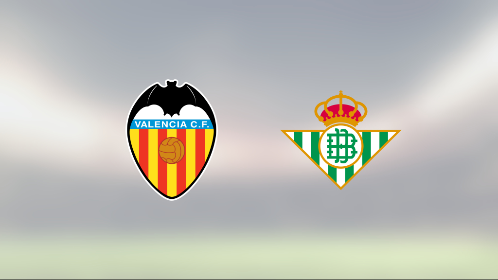 Kryss för Valencia hemma mot Real Betis