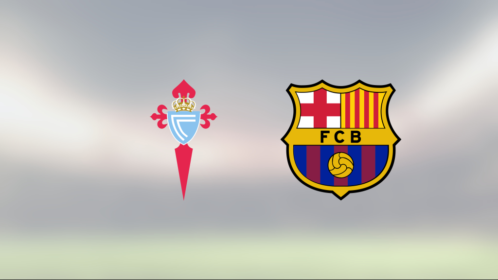 Hattrick av Robert Lewandowski när Barcelona slog Celta Vigo