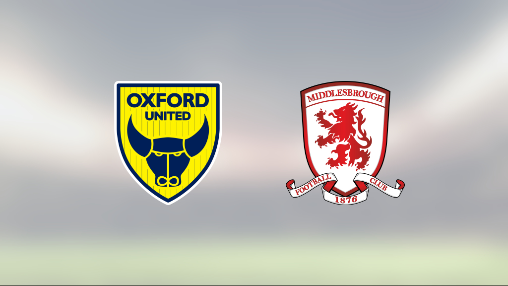 Kryss för Middlesbrough mot Oxford United efter Whittakers kvittering