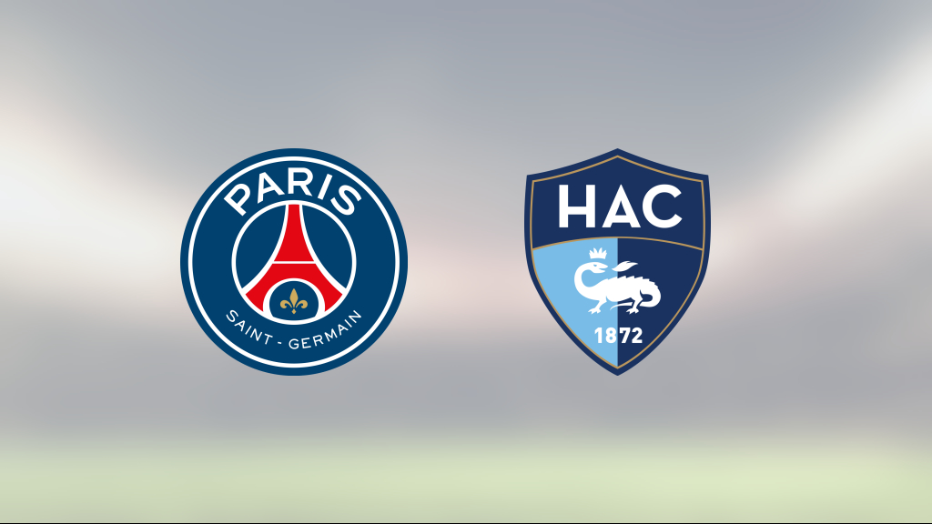 PSG besegrade Le Havre och toppar nu tabellen