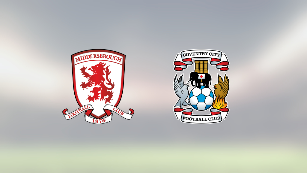 Stark seger för Coventry i toppmatchen mot Middlesbrough