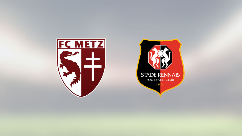 Rennes fortsätter segersviten mot Metz