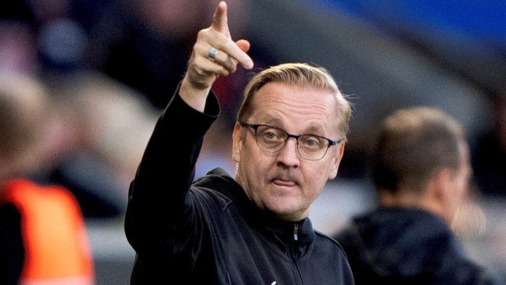 250821 Fotboll, Europa League
Soccer – UEFA Europa League – Playoff – Första mötet – FC Midtjylland mot KuPS – MCH Arena, Herning, Danmark – 21 augusti 2025
KuPS huvudtränare Jarkko Wiss
Bo Amstrup/Ritzau Scanpix via REUTERS