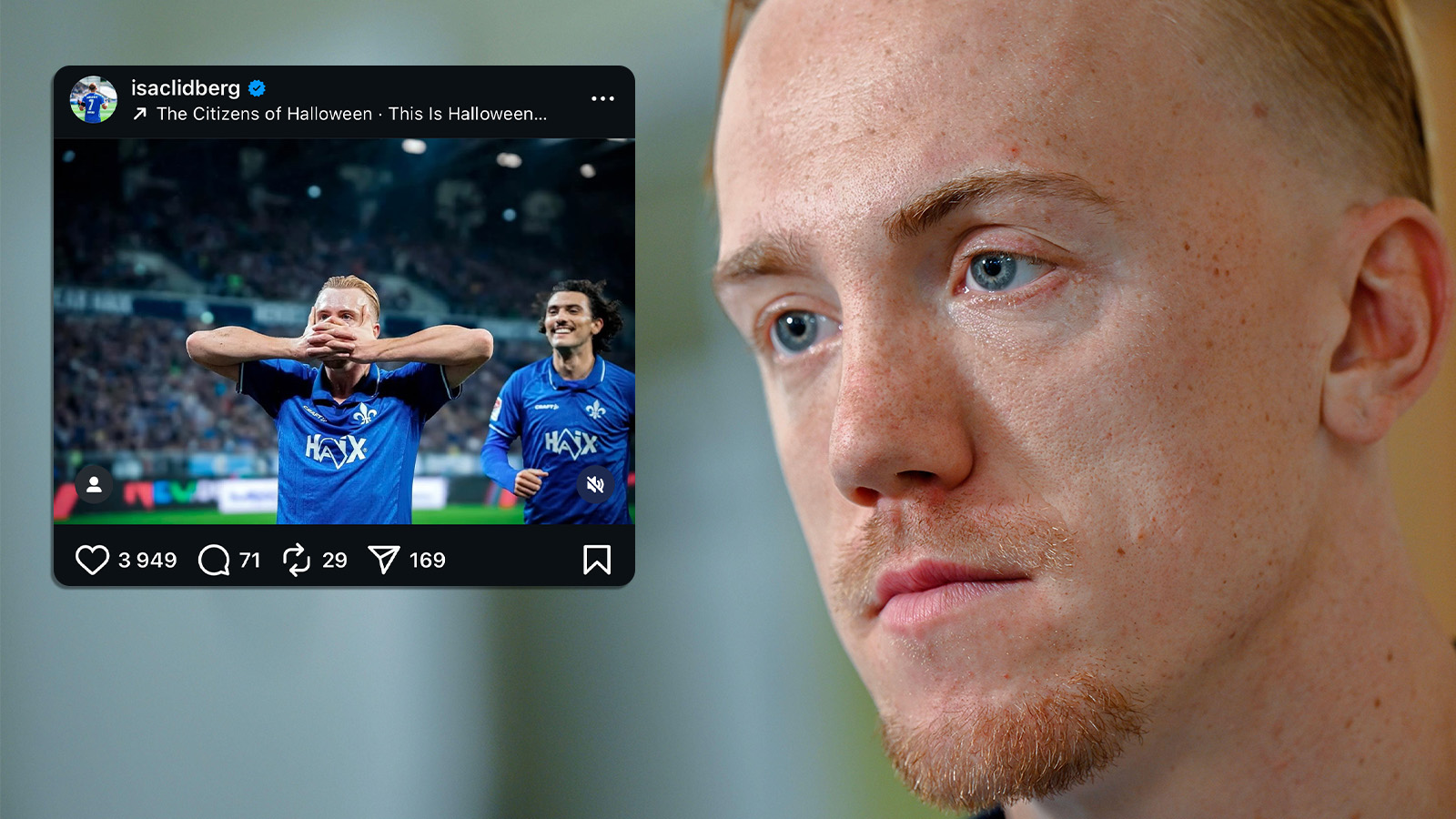 Lidbergs Halloween-fräckis – kopierade Gyökeres