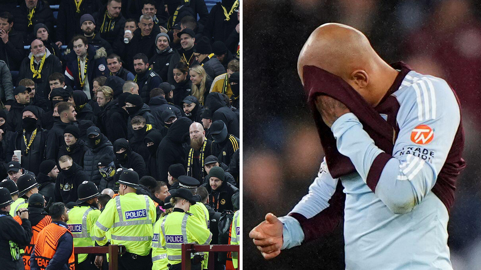 Skandalscener – Malen träffad av inkastat föremål