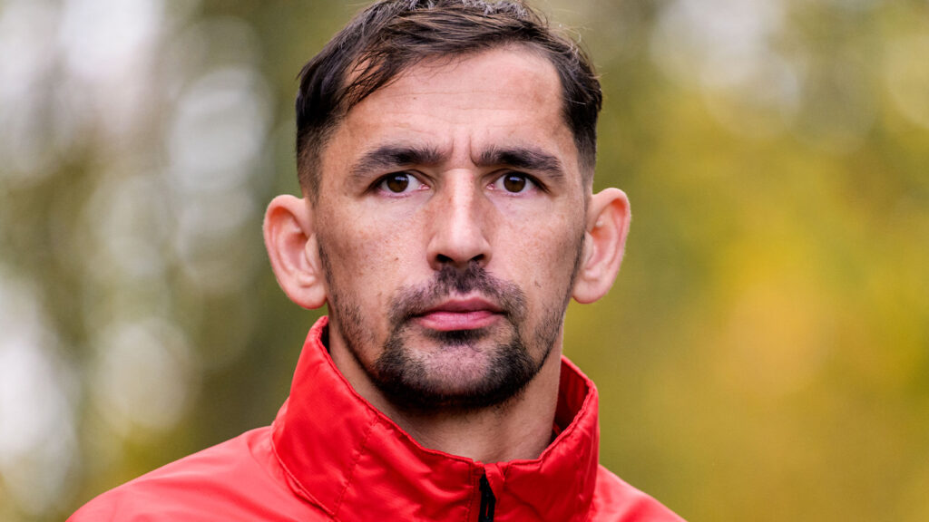 251016 Loret Sadiku inför en träning med Helsingborg den 16 oktober 2025 i Helsingborg.