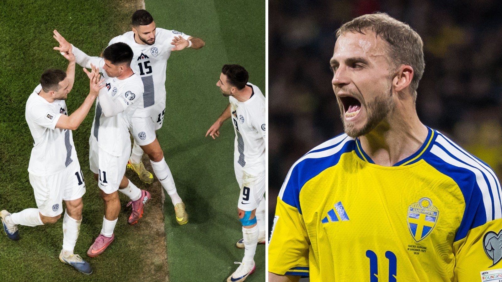 Sverige segerlöst i VM-kvalet – kryssade mot Slovenien