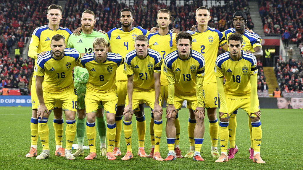 GENÈVE, SCHWEIZ 20251115 under lördagens VM-kvalmatch i Grupp B mellan Schweiz och Sverige på Stade de Genève.