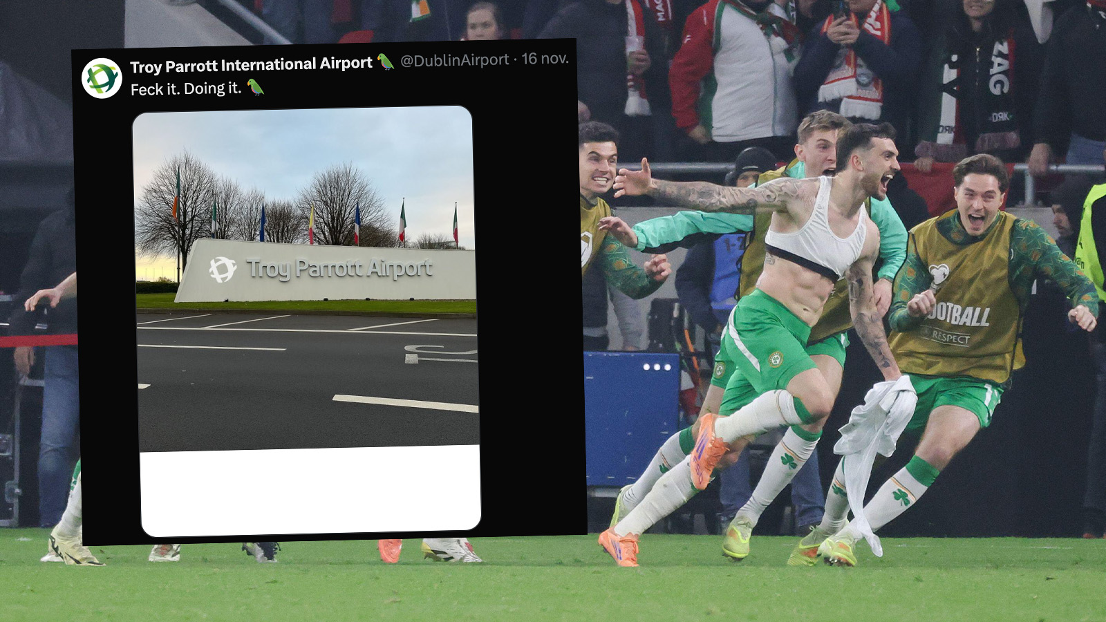 Efter Parrotts succé – Dublins flygplats ”byter namn”