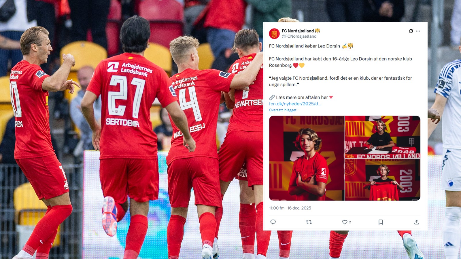 Klart: Norska jättetalangen klar för FC Nordsjælland