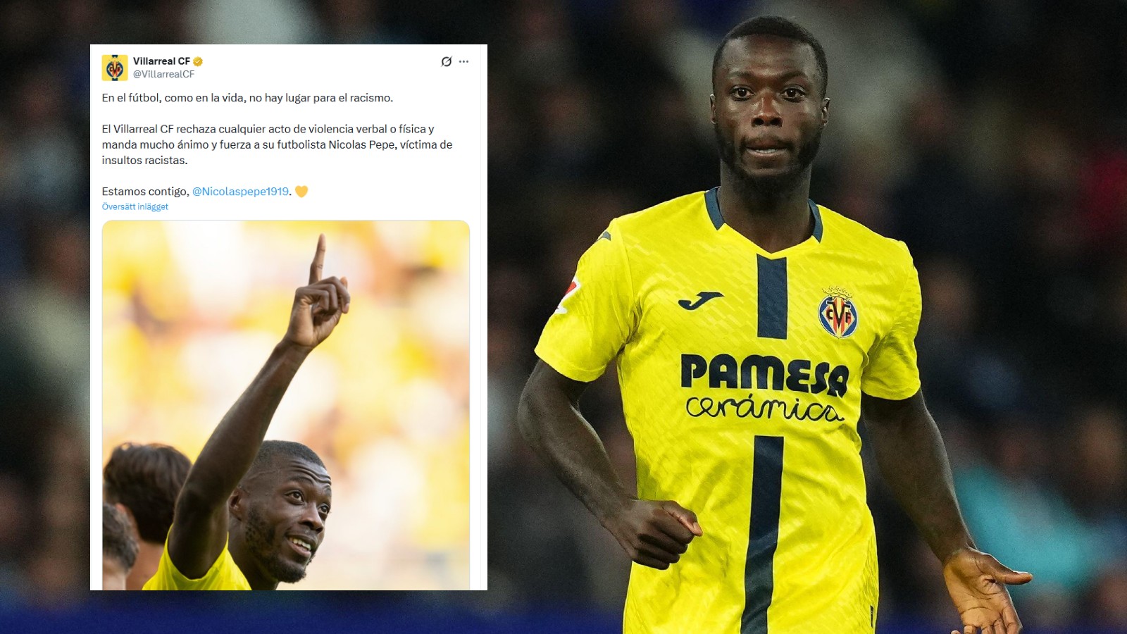 Stödet efter rasismen mot Pépé: ”Vi är med dig”