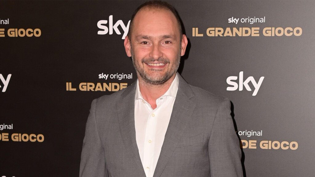 Rom, Italien. 17 november 2022. Gianluca Di Marzio närvarar på röda mattan för Sky TV-serien "Il grande gioco" på Teatro Eliseo.