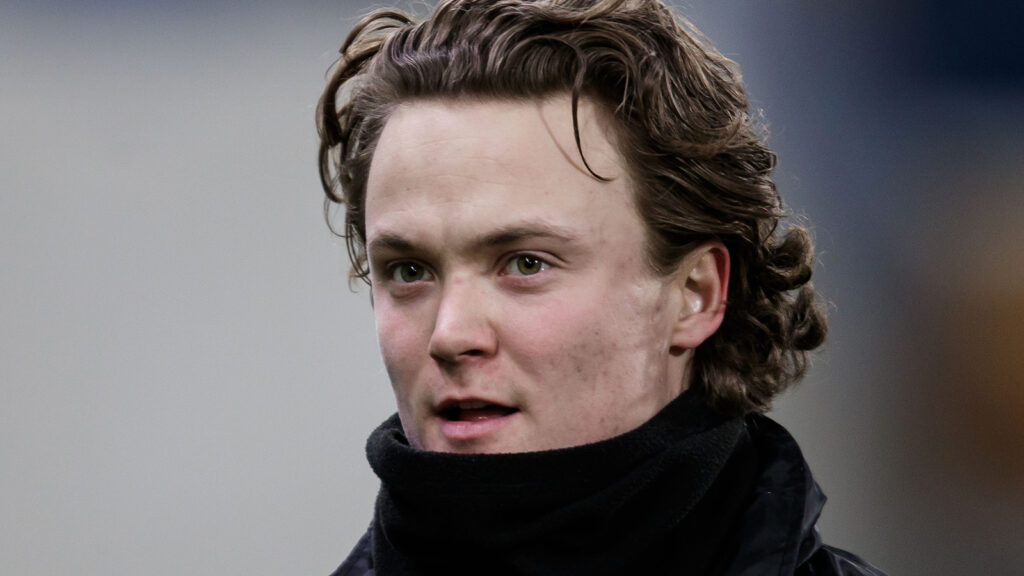 240218 Sirius Herman Sjögrell inför fotbollsmatchen i Svenska Cupen mellan Sirius och Utsikten den 18 februari 2024 i Uppsala.