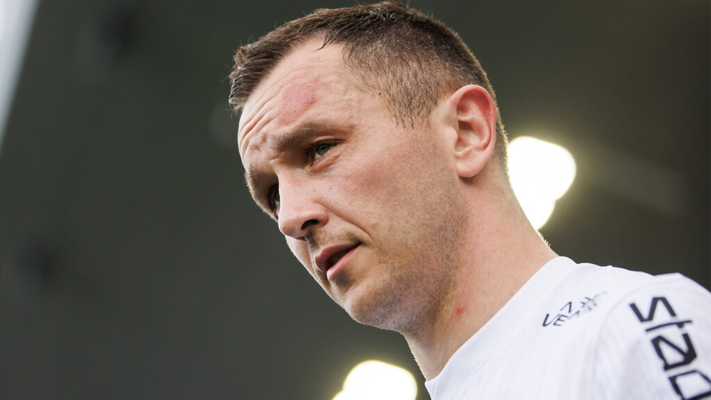 250413 Brommapojkarnas Even Hovland under fotbollsmatchen i Allsvenskan mellan Sirius och Brommapojkarna den 13 april 2025 i Uppsala.