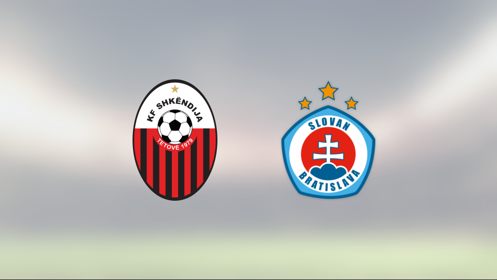 Förlust mot Shkendija för Slovan Bratislava