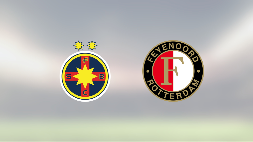 Feyenoord föll mot FCSB – trots ledning i halvtid