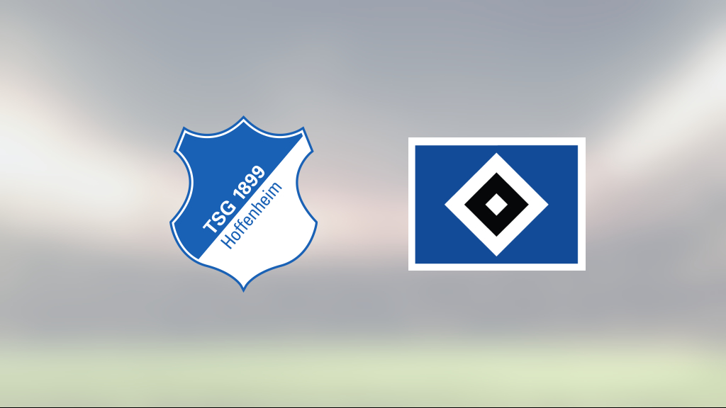 Hoffenheim vann mot Hamburg på PreZero Arena