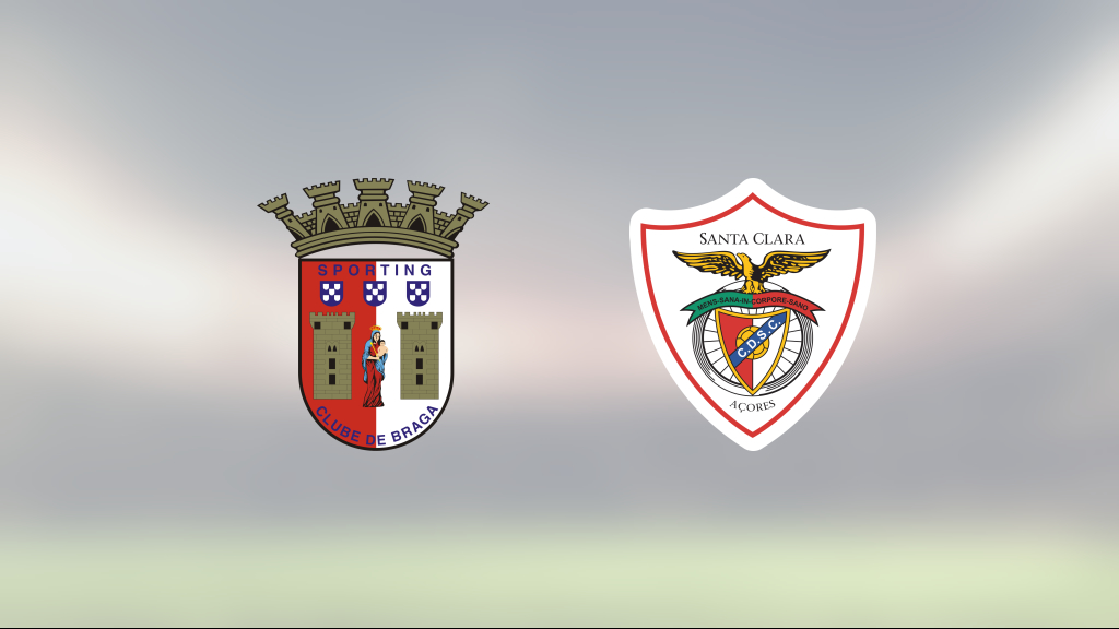 Santa Clara besegrades på bortaplan av Braga