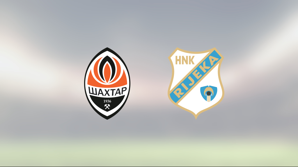 Mållös match när Shaktar Donetsk mötte Rijeka