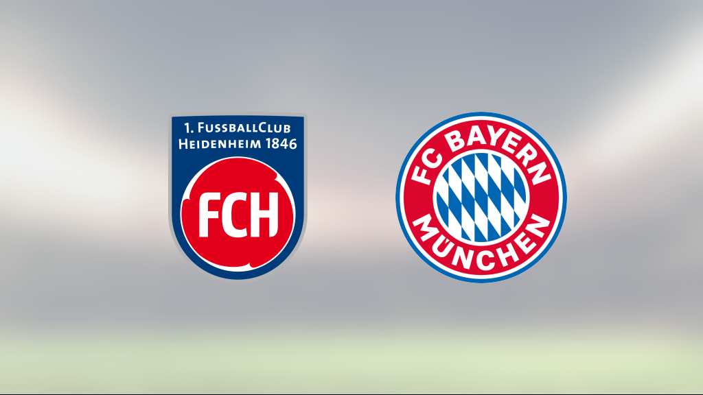 Bayern München vann mot Heidenheim på Voith-Arena