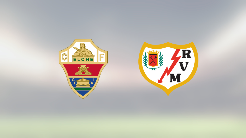 Rayo Vallecano besegrades borta av Elche