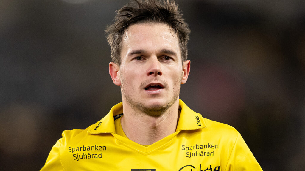 241102 Elfsborgs Jens Jakob Dyhr Thomasen under fotbollsmatchen i Allsvenskan mellan Elfsborg och Västerås den 2 november 2024 i Borås.