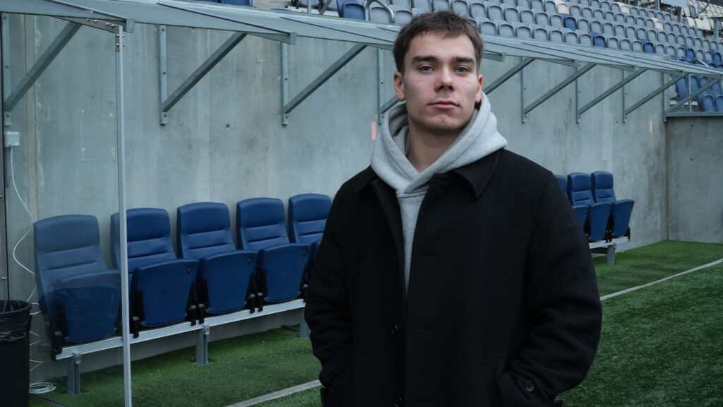 IK Sirius mittfältare Leo Walta på Studenternas IP i Uppsala, november 2025.