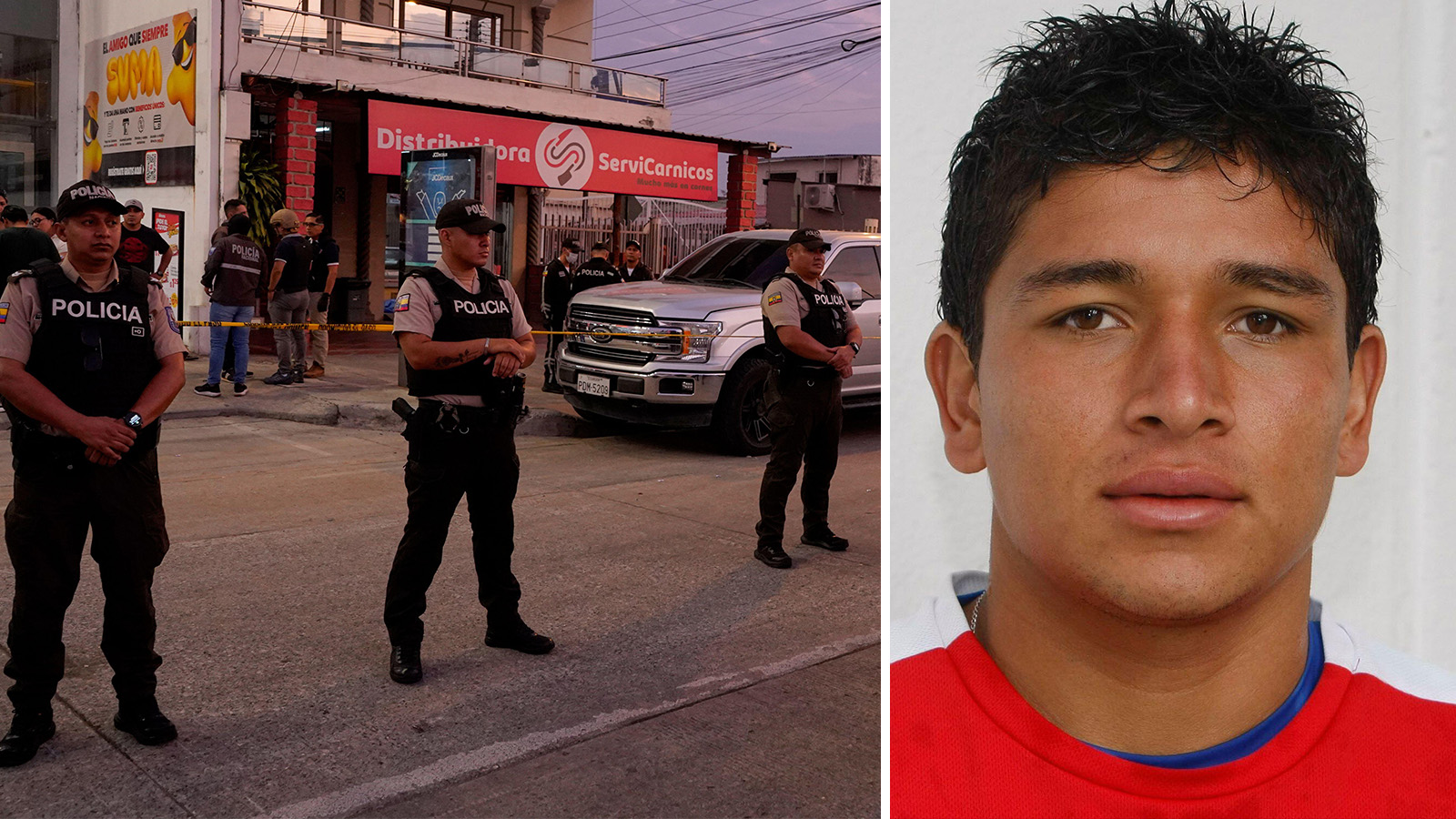 Fotbollsspelaren Mario Pineida mördad i Ecuador