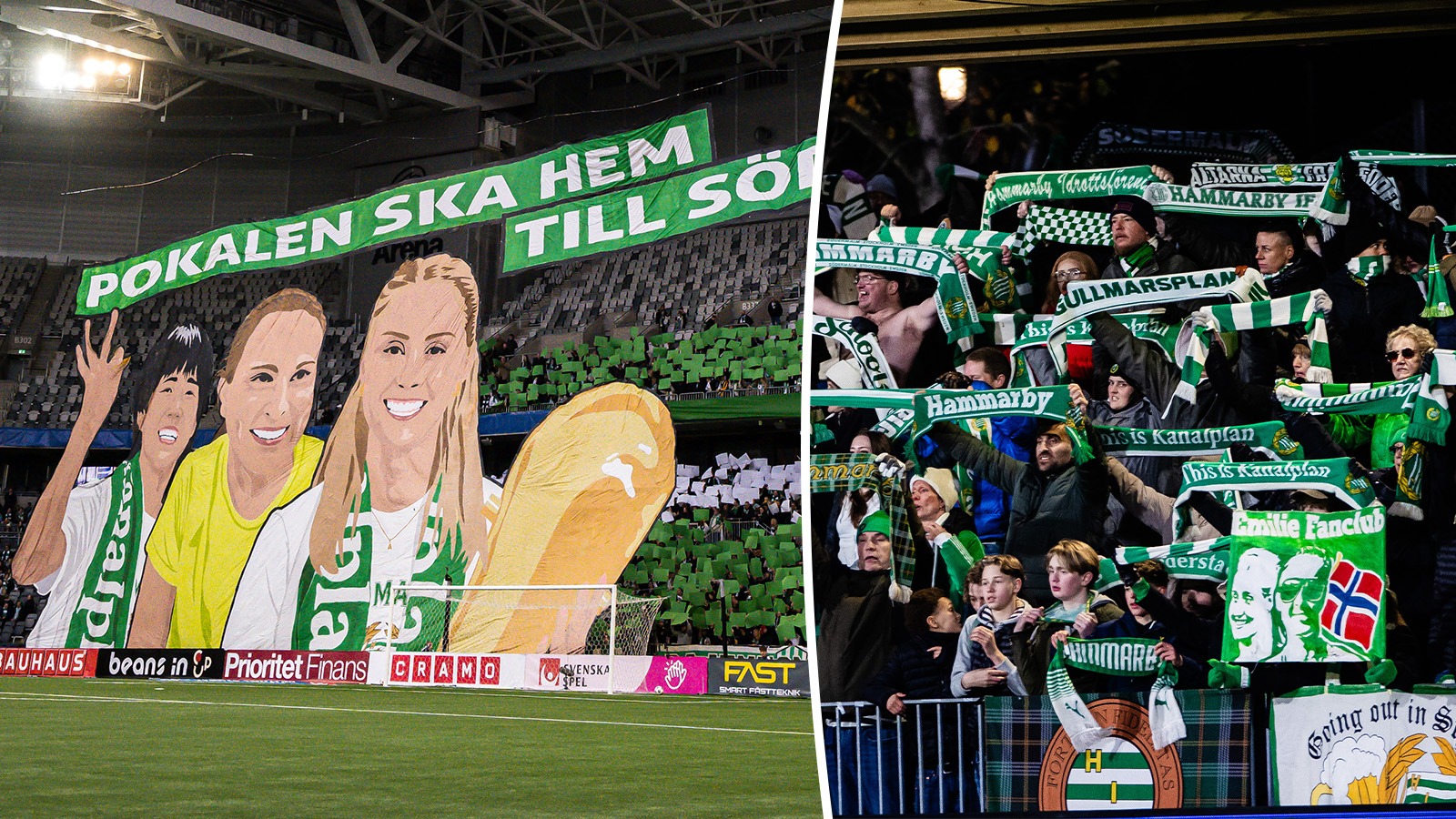 Tung internationell framgång för Hammarbys supportrar 
