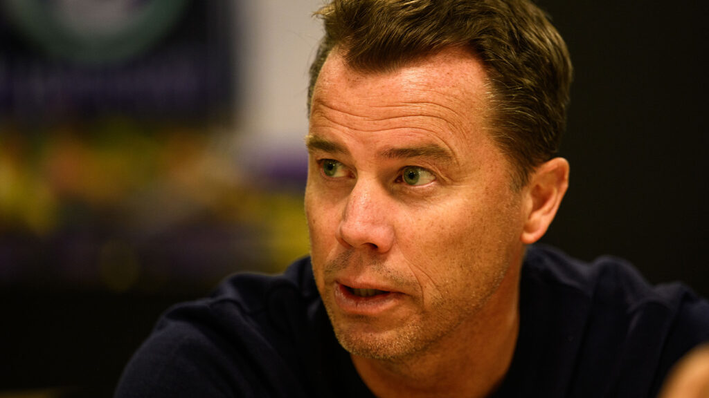 250927 Sportchef Daniel Andersson under en pressträff med Malmö FF den 27 september 2025 i Malmö.
