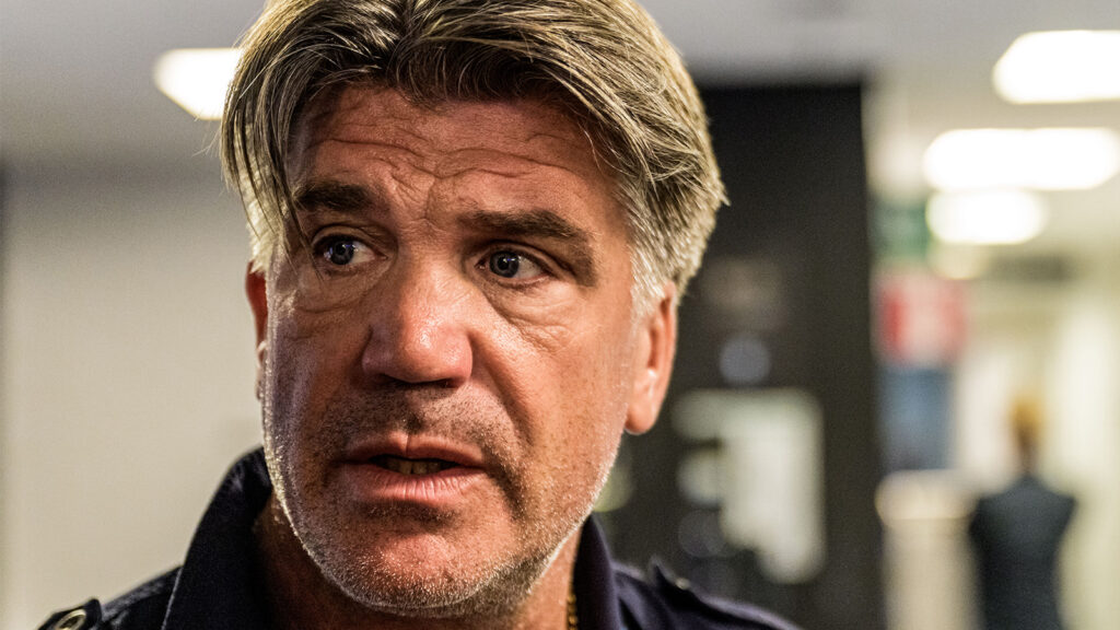 250920 Djurgårdens sportchef Bosse Andersson efter fotbollsmatchen i Allsvenskan mellan Malmö FF och Djurgården den 20 september 2025 i Malmö.