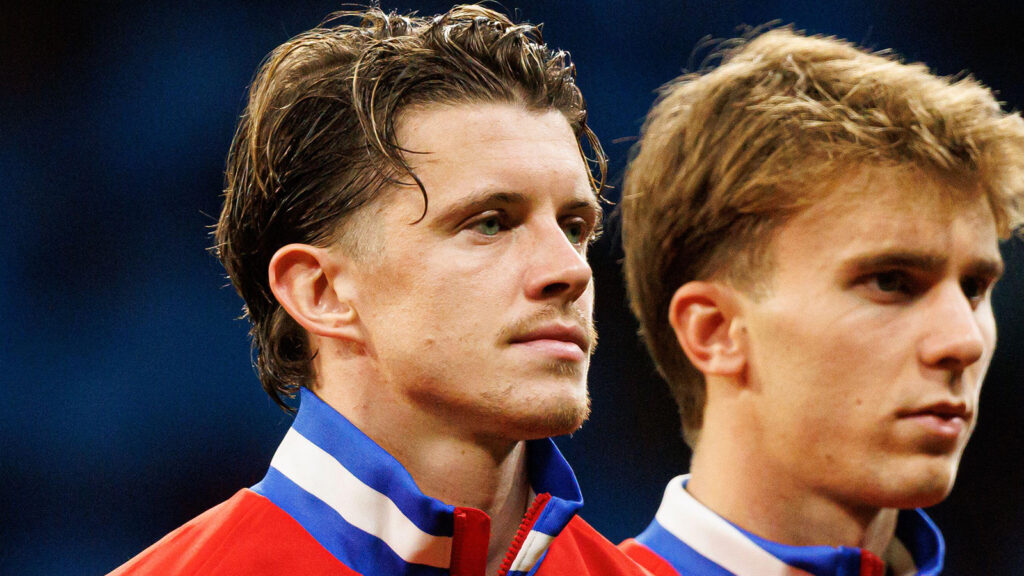 Conor Gallagher och Pablo Barrios ses under gruppspelsmatchen i Champions League mellan Atlético de Madrid och Internazionale Milano.