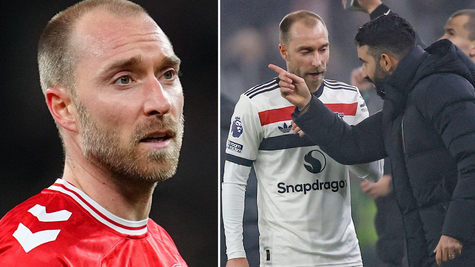 Eriksens relation till Amorim: ”Tittade inte åt mitt håll”