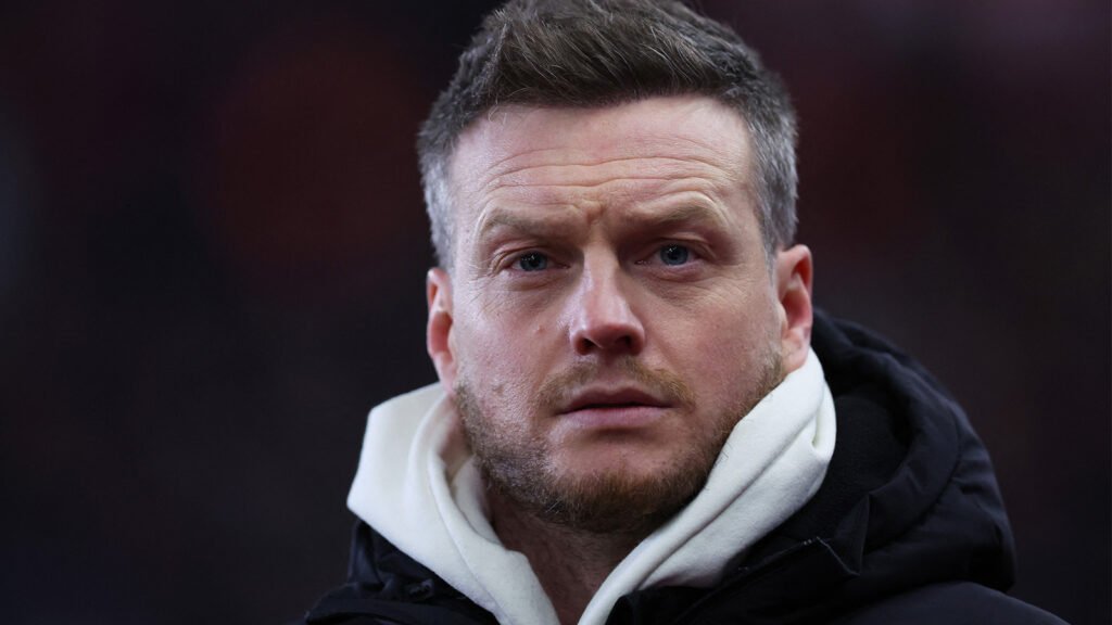 260121 Fotboll, Engelska League Championship - Championship - Stoke City mot Middlesbrough - bet365 Stadium, Stoke-on-Trent, Storbritannien - 21 januari 2026 Middlesbroughs tränare Kim Hellberg före matchen.