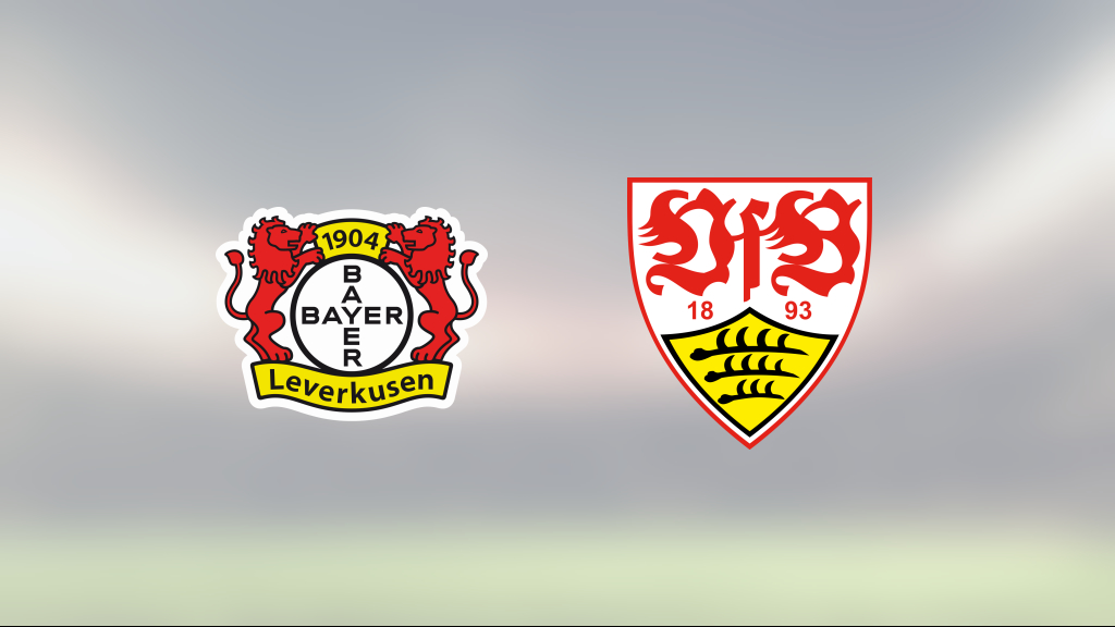 Jamie Leweling het när VfB Stuttgart besegrade Bayer Leverkusen