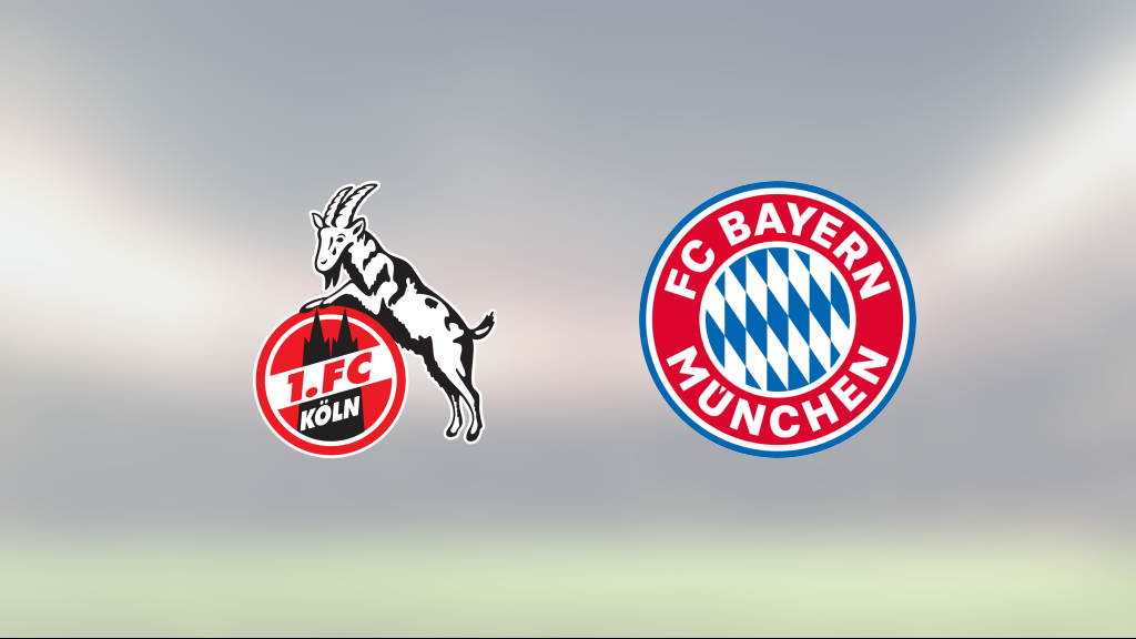 Bayern München förlänger segersviten mot Köln