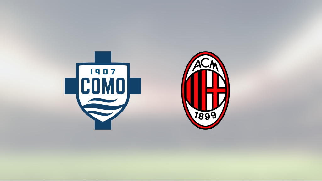 Adrien Rabiot gjorde två mål för Milan i segern mot Como