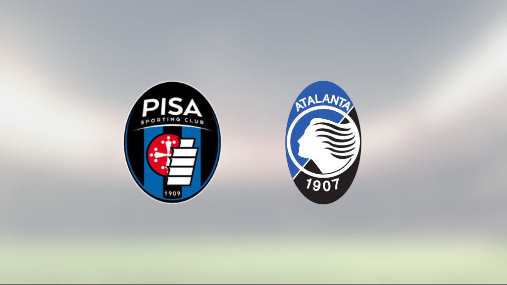 Atalanta kryssade på bortaplan mot Pisa