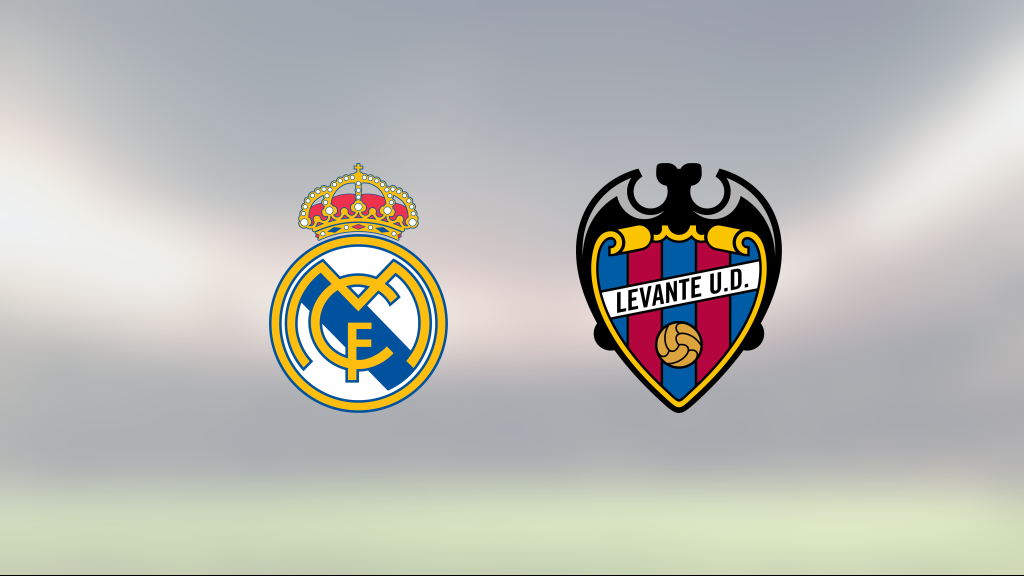 Real Madrids segerrad fortsätter efter 2–0 mot Levante