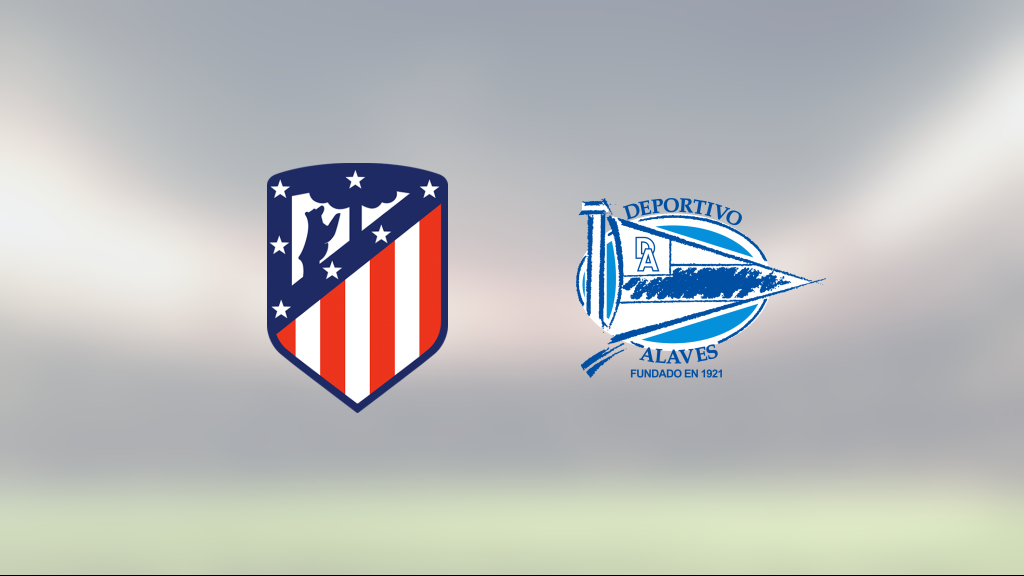 Alexander Sörloth gjorde avgörande målet för Atletico Madrid mot Alaves