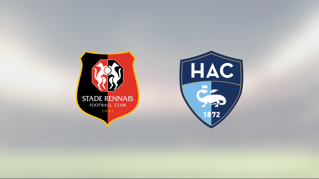1–1 mellan Rennes och Le Havre i Ligue 1 herr