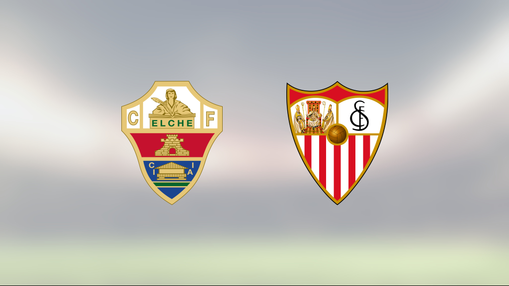 Kryss på övertid för Sevilla mot Elche