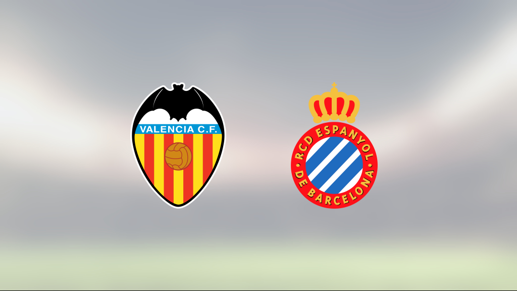 Uddamålsseger för Valencia mot Espanyol