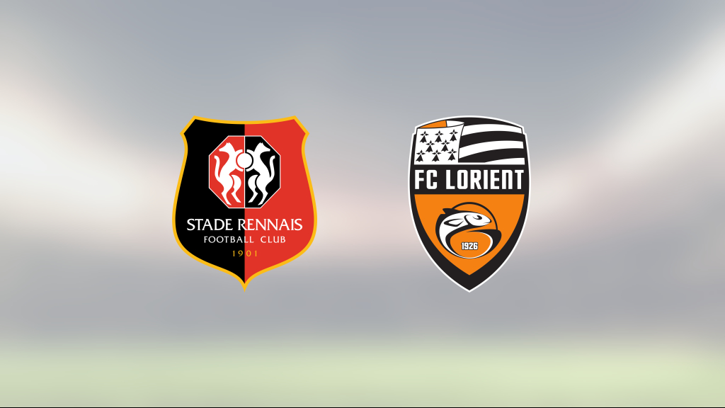 Lorient för tuffa för Rennes – förlust med 0–2